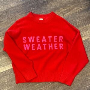 a new day Red Crew Neck Sweater